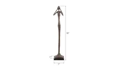 Hear No Evil Slender Sculpture, Small, Resin, Bronze Finish