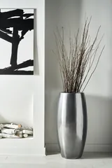 Elonga Planter, Polished Aluminum, MD
