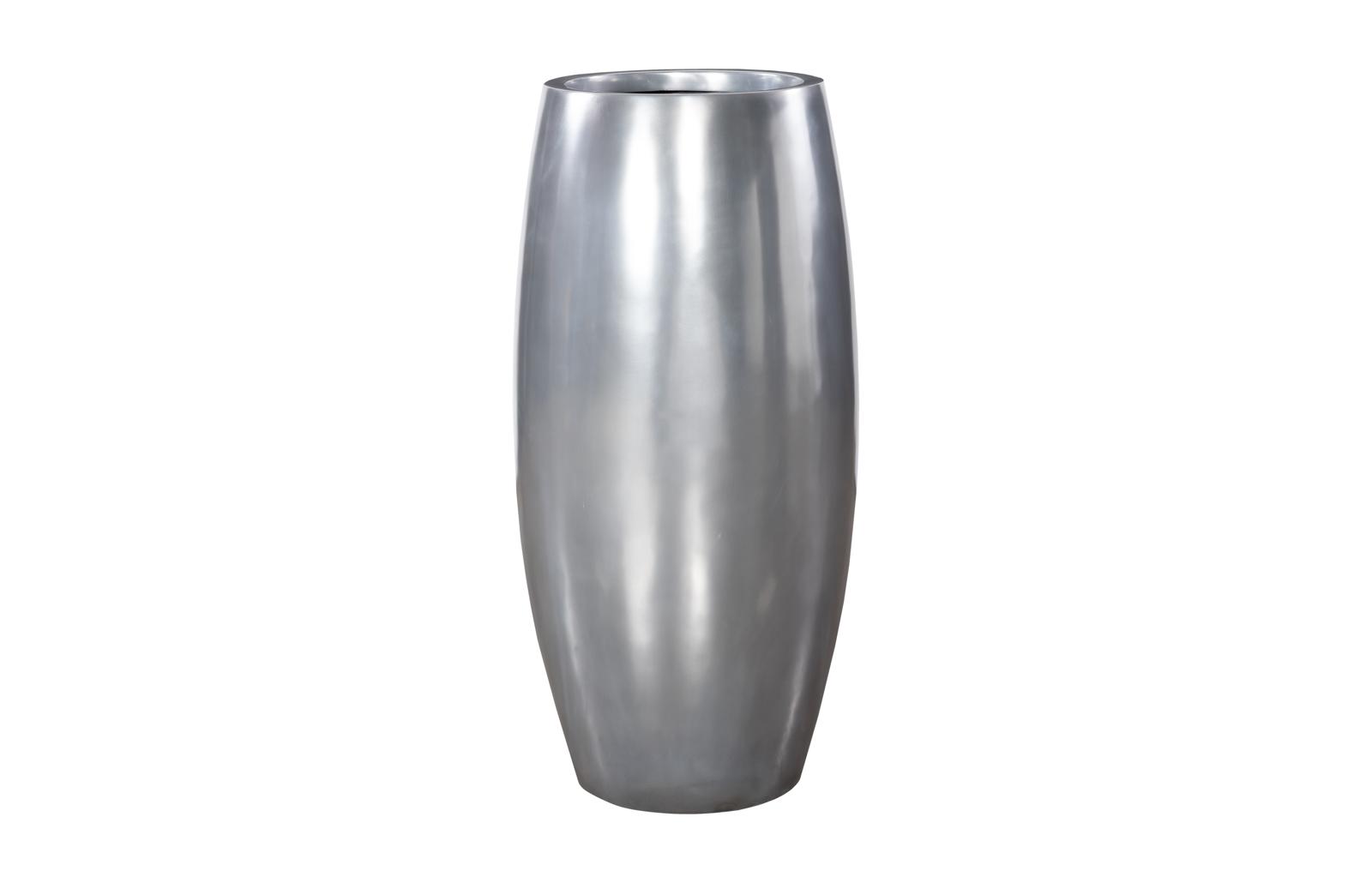 Elonga Planter, Polished Aluminum, LG