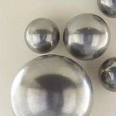Ball on the Wall, Small, Polished Aluminum Finish