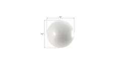 Ball on the Wall, Small, Pearl White