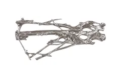 Root Wall Art, Large, Silver Leaf