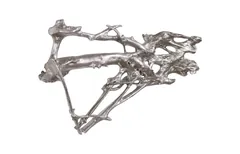 Root Wall Art, Large, Silver Leaf