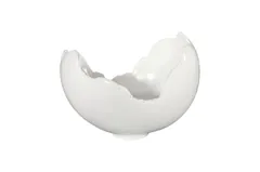 Burled Bowl, Glossy White