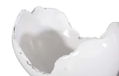 Burled Bowl, Glossy White