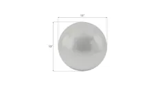 Floor Ball, Small, Silver Leaf