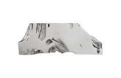 Luxe Freeform Console Table, Silver Leaf