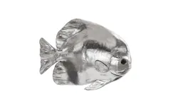Australian Bat Fish Wall Sculpture, Resin, Silver Leaf