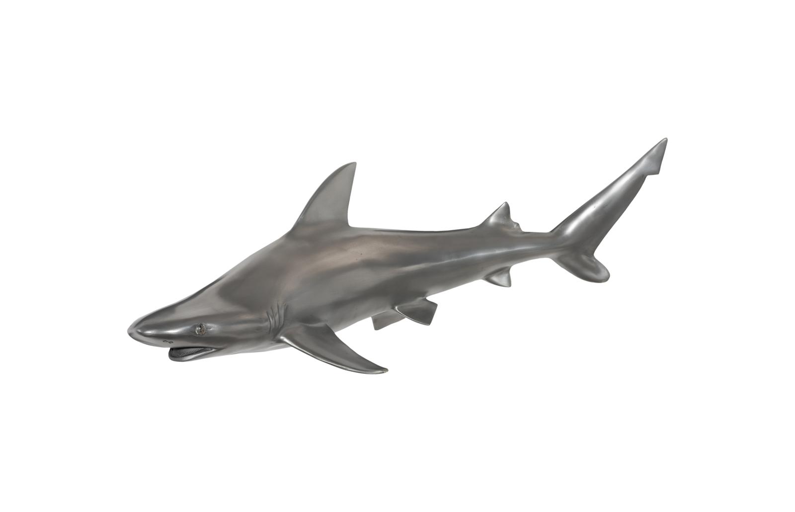 Black Tip Reef Shark, Polished Aluminum