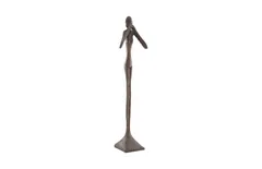 Speak No Evil Slender Sculpture, Large, Resin, Bronze Finish