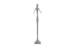 Speak No Evil Slender Sculpture, Large, Resin, Silver Leaf
