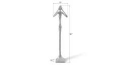 Hear No Evil Skinny Sculpture, Silver Leaf, LG