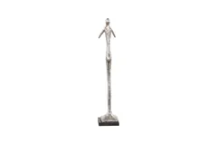 Speak No Evil Slender Sculpture, Small, Resin, Silver Leaf