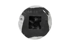 Cast Root Wall Tile, Resin, Silver Leaf, Round