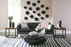 River Stone Coffee Table, Gel Coat Black, Small