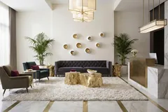 Log Stool, Gold Leaf, SM