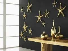 Starfish, Gold Leaf, Set of 4, LG