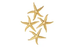 Starfish, Gold Leaf, Set of 4, LG