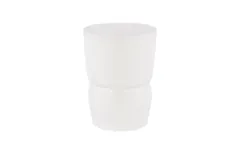 Carved Stool, Gel Coat White