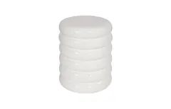 Ribbed Stool, Gel Coat White