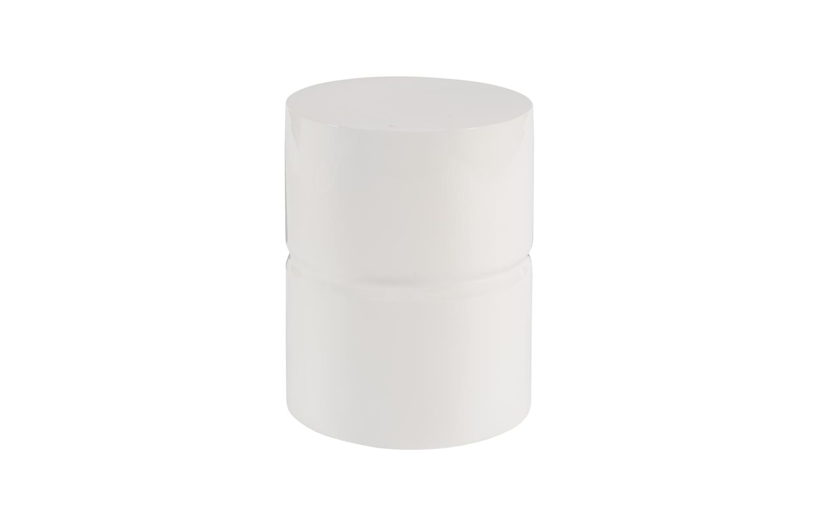 Stacked Stool, Gel Coat White