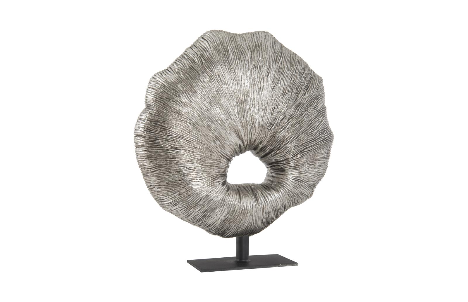 Fungia Sculpture, Silver Leaf