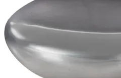River Stone Coffee Table, Liquid Silver, Large