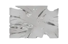 Colossal Freeform Wall Art, Large, Silver Leaf