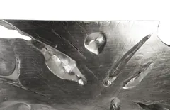 Colossal Freeform Wall Art, Large, Silver Leaf