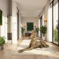 Great Dane, Gold Leaf, Right