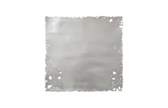 Galvanized Square Wall Tile, Silver Leaf, Set 3