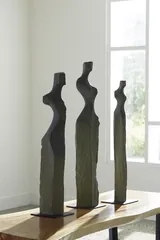 Cast Women Sculptures, Set of 3