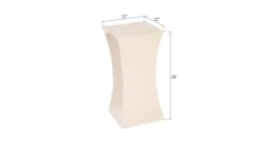 Paya Pedestal, Gel Coat White