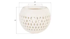 Breathe Planter, Gel Coat White