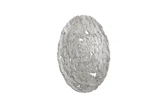 Molten Wall Disc, Medium, Silver Leaf