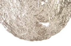 Molten Wall Disc, Medium, Silver Leaf