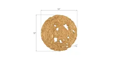 Molten Wall Disc, Small, Gold Leaf