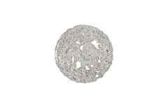 Molten Wall Disc, Small, Silver Leaf