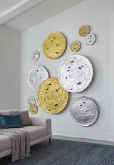 Molten Wall Disc, Medium, Gold Leaf