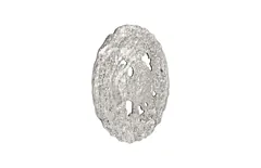 Molten Wall Disc, Small, Silver Leaf