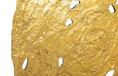 Molten Wall Disc, Large, Gold Leaf