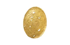 Molten Wall Disc, Large, Gold Leaf