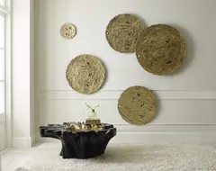 Molten Wall Disc, Large, Gold Leaf