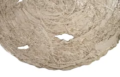 Molten Wall Disc, Large, Silver Leaf
