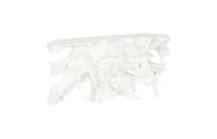 Beau Cast Root Console Table, Gel Coat White