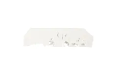 Beau Cast Root Console Table, Gel Coat White