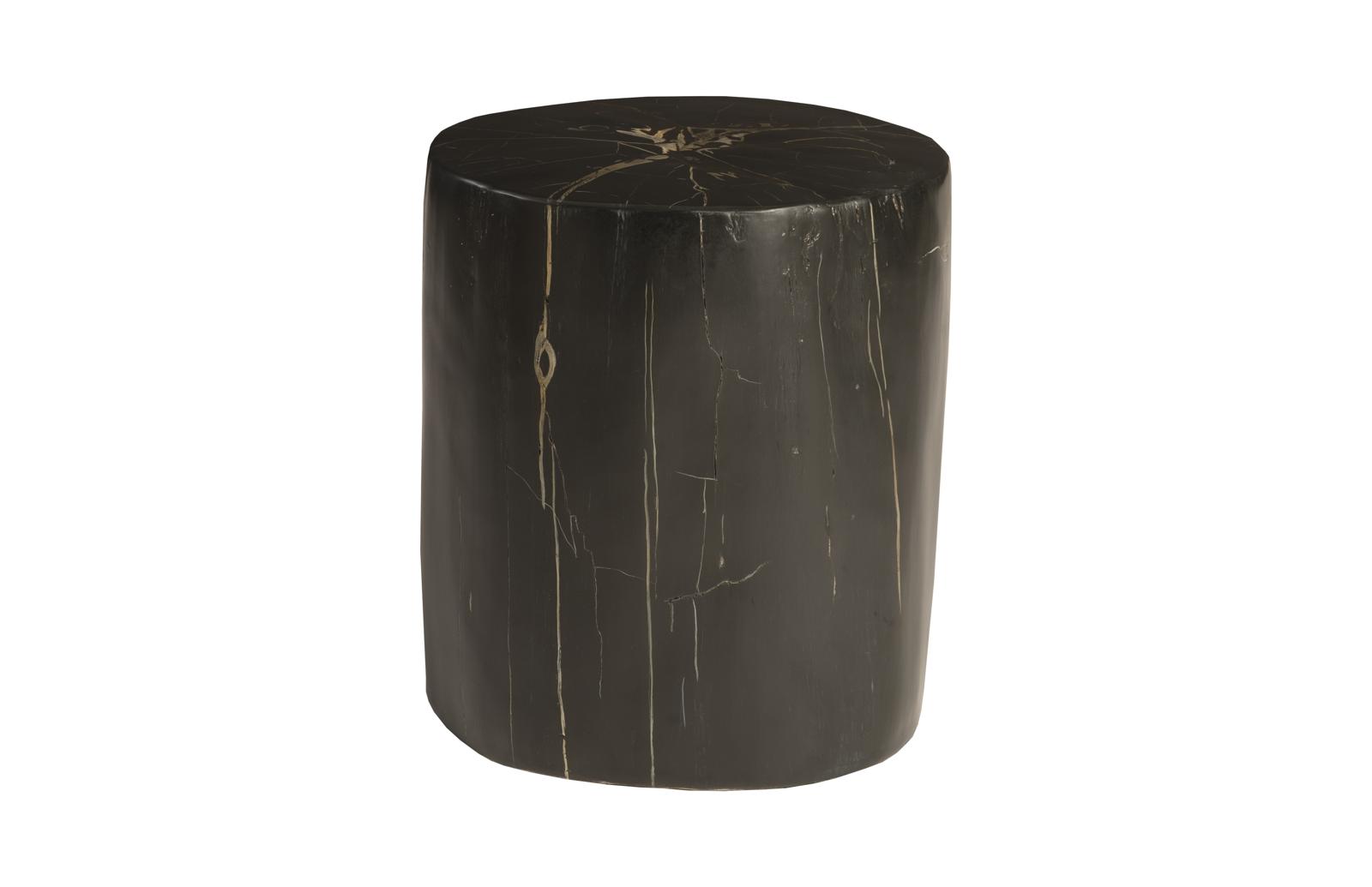 Cast Petrified Wood Stool, Resin
