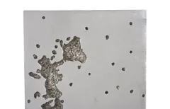 Splotch Wall Art, Rectangle, Silver Leaf