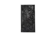 Splotch Wall Art, Rectangle, Silver Leaf