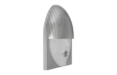 Fashion Faces Wall Art, Large, Kiss, White and Silver Leaf